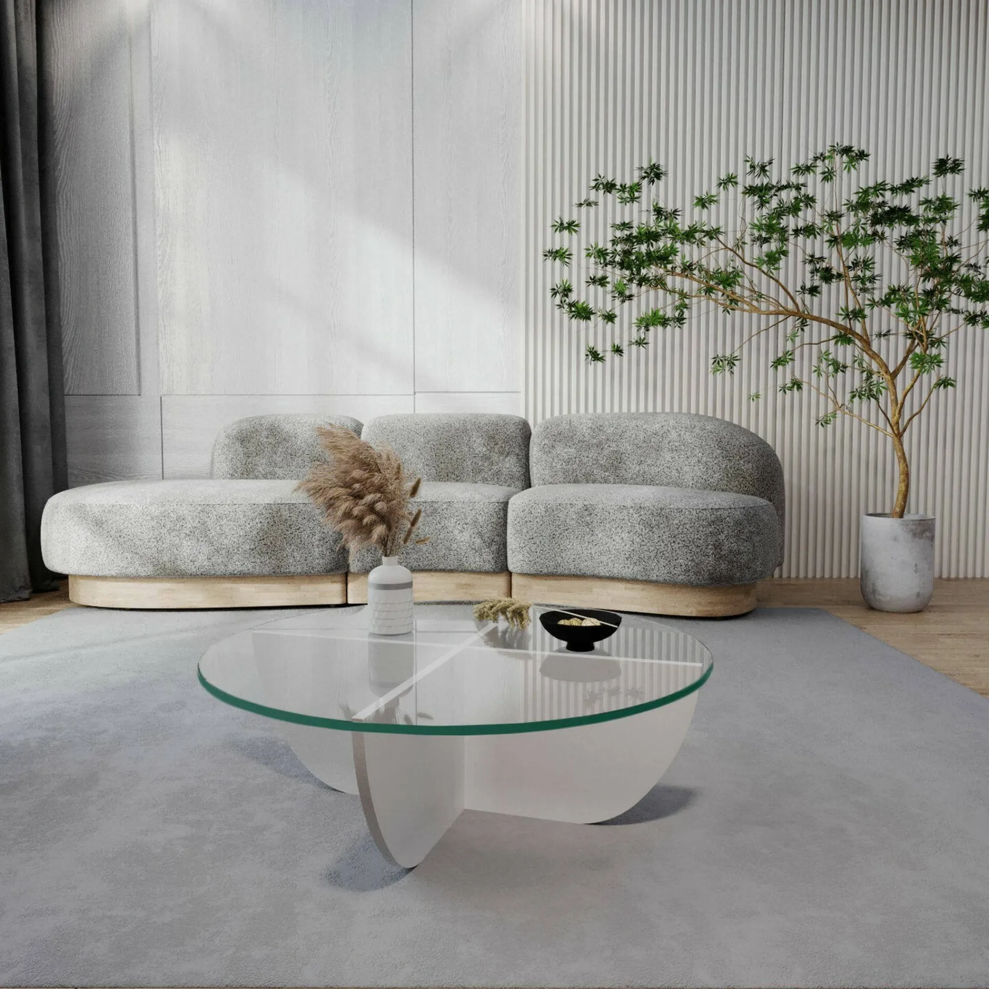 Tavolino da salotto Jolanda, 90x90h30 cm,<Dmora Shop