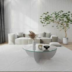 Tavolino da salotto Jolanda, 90x90h30 cm,<Dmora Shop
