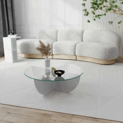 Tavolino da salotto Jolanda, 90x90h30 cm,<Dmora Shop