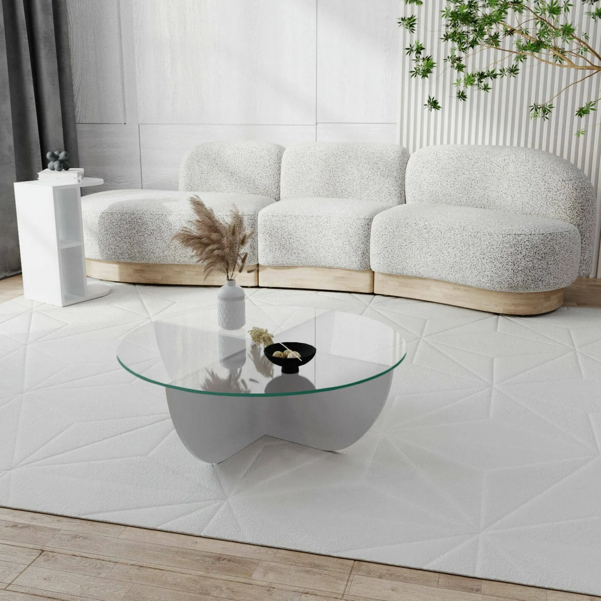 Tavolino da salotto Jolanda, 90x90h30 cm,<Dmora Shop