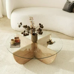 Tavolino da salotto Jolanda, 90x90h30 cm,<Dmora Store