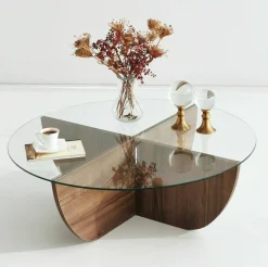 Tavolino da salotto Jolanda, 90x90h30 cm,<Dmora Sale
