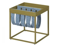 Tavolino da salotto Kamen, Tavolo basso da caffè, Portariviste per divano, Ripiano da soggiorno, 35x40 h35 cm,<Dmora Store