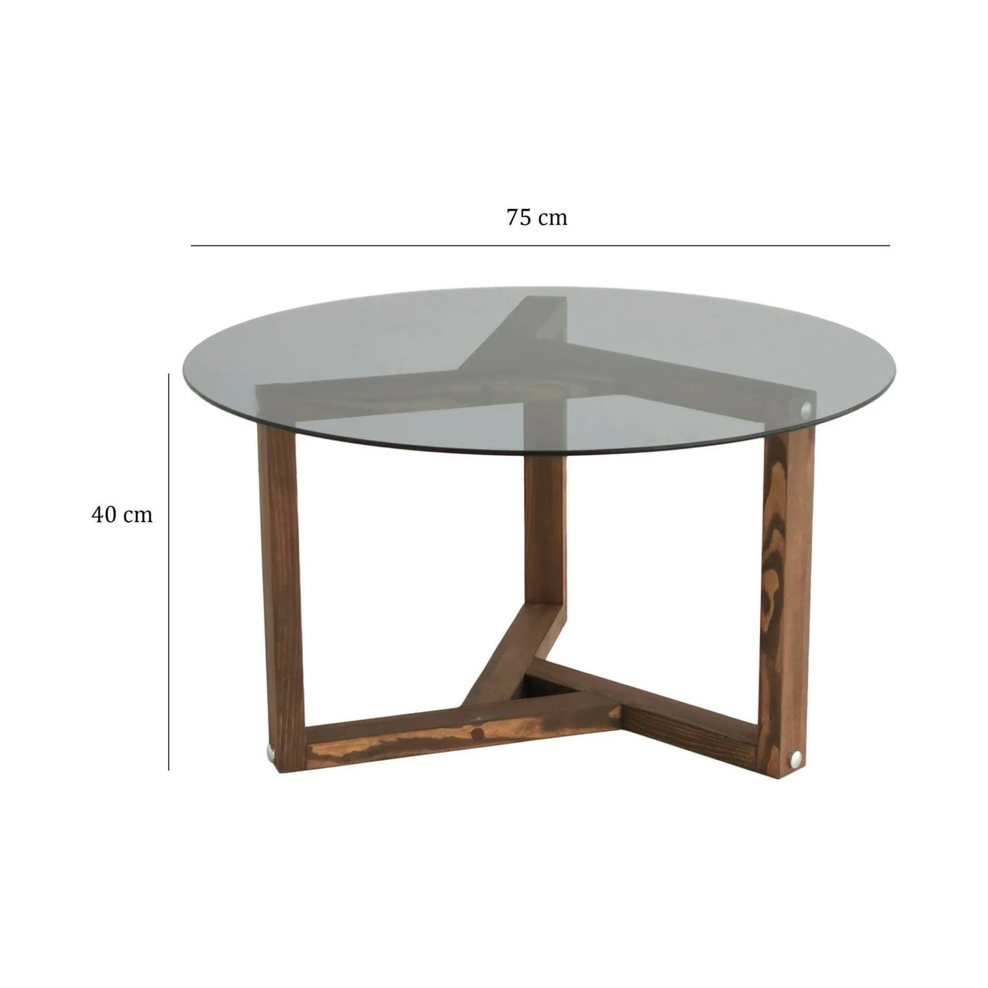 Tavolino da salotto Luigia, 75x75h40 cm,<Dmora Online