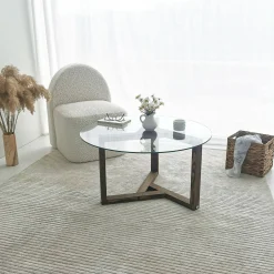 Tavolino da salotto Luigia, 75x75h40 cm,<Dmora Cheap