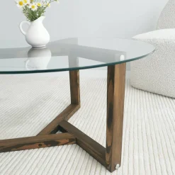 Tavolino da salotto Luigia, 75x75h40 cm,<Dmora Cheap