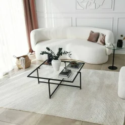 Tavolino da salotto Mascate, 85x85h35 cm,<Dmora Hot