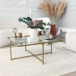 Tavolino da salotto Mascate, 85x85h35 cm,<Dmora Store