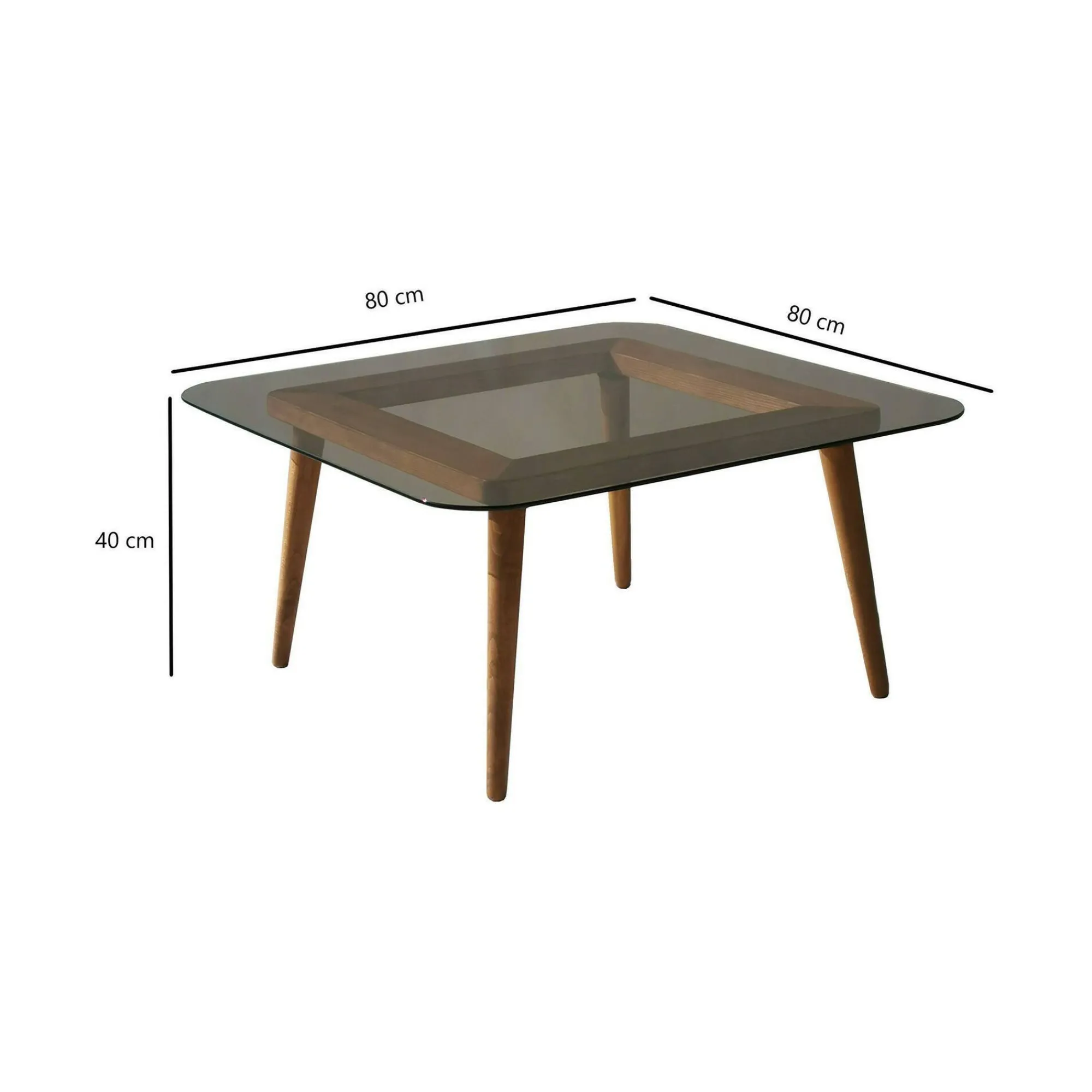 Tavolino da salotto Mezzagno, 80x80h40 cm,<Dmora Hot