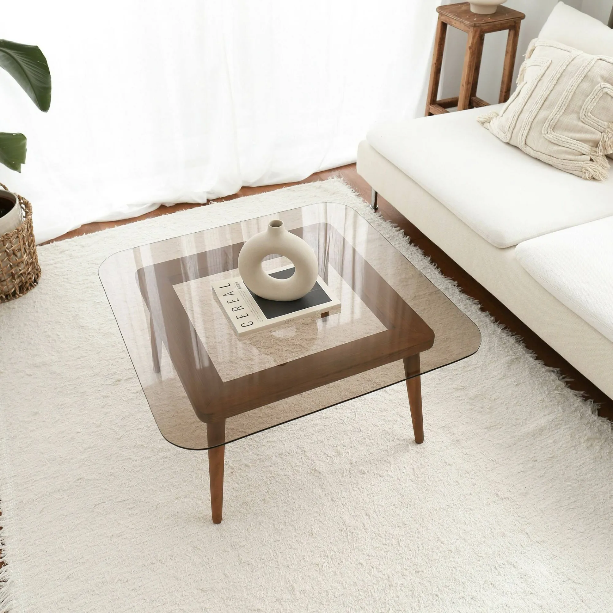 Tavolino da salotto Mezzagno, 80x80h40 cm,<Dmora Hot