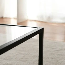 Tavolino da salotto Mina, 90x60h40 cm, Tortora e Nero<Dmora Flash Sale