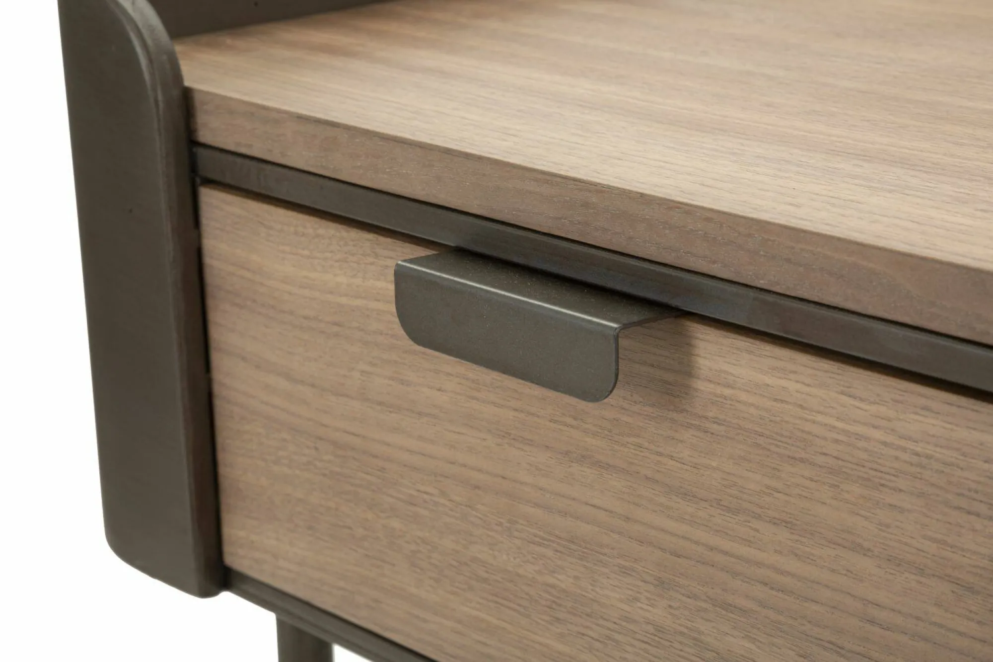 Tavolino da salotto Muse, 51x41 h60 cm, Grigio e Marrone<Dmora Clearance