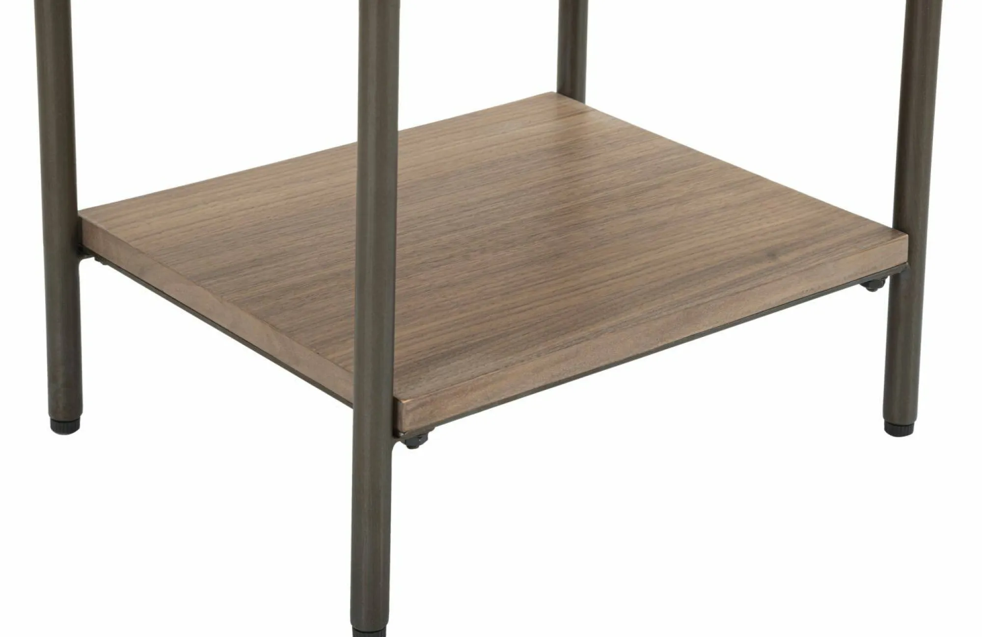 Tavolino da salotto Muse, 51x41 h60 cm, Grigio e Marrone<Dmora Clearance