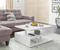 Tavolino da salotto Natalia, 90x55h41 cm, lucido<Dmora Best Sale