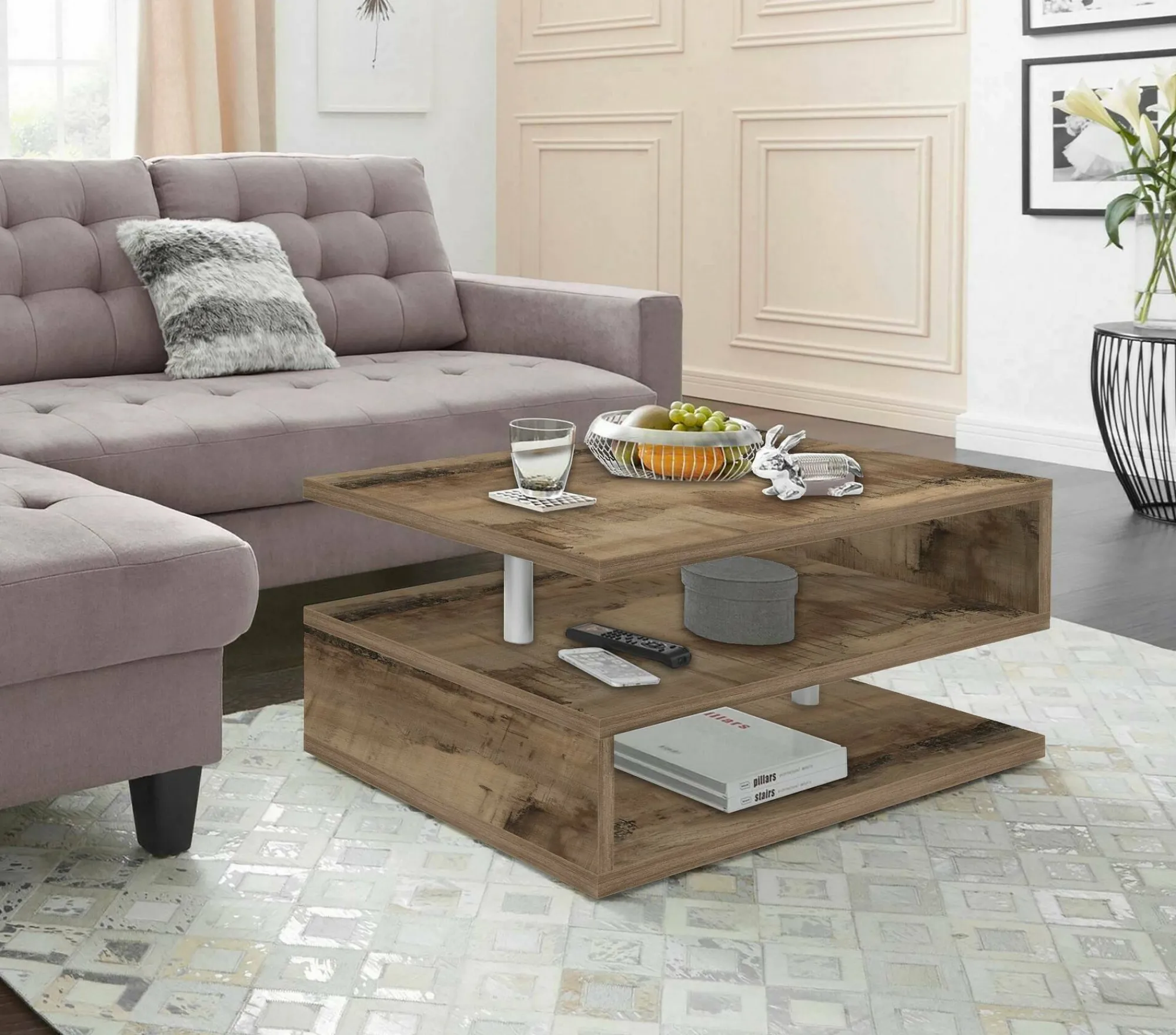 Tavolino da salotto Natalia, 90x55h41 cm,<Dmora Hot
