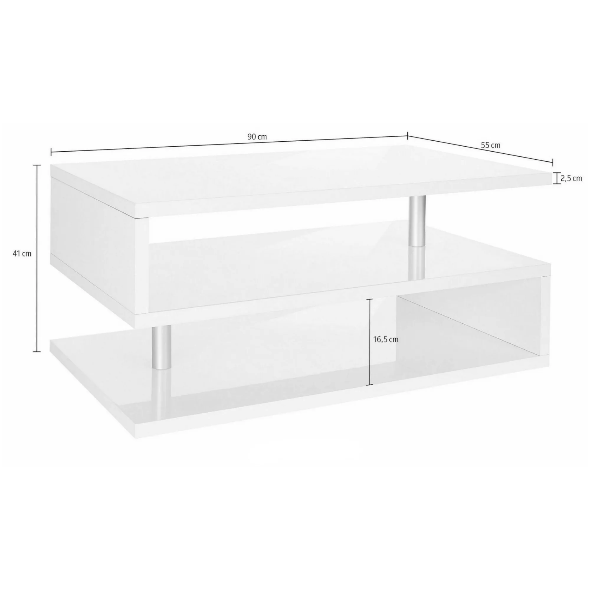 Tavolino da salotto Natalia, 90x55h41 cm,<Dmora Hot