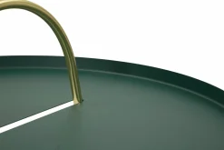 Tavolino da salotto Nigra, 45x45 h59 cm, Verde e Oro<Dmora Flash Sale