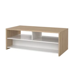 Tavolino da salotto Shote, 60x120 h46 cm, Rovere e Bianco<Dmora Best Sale