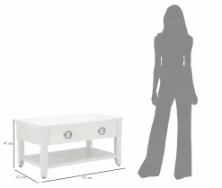 Tavolino da salotto Taylor, 90x60 h47 cm,<Dmora Sale