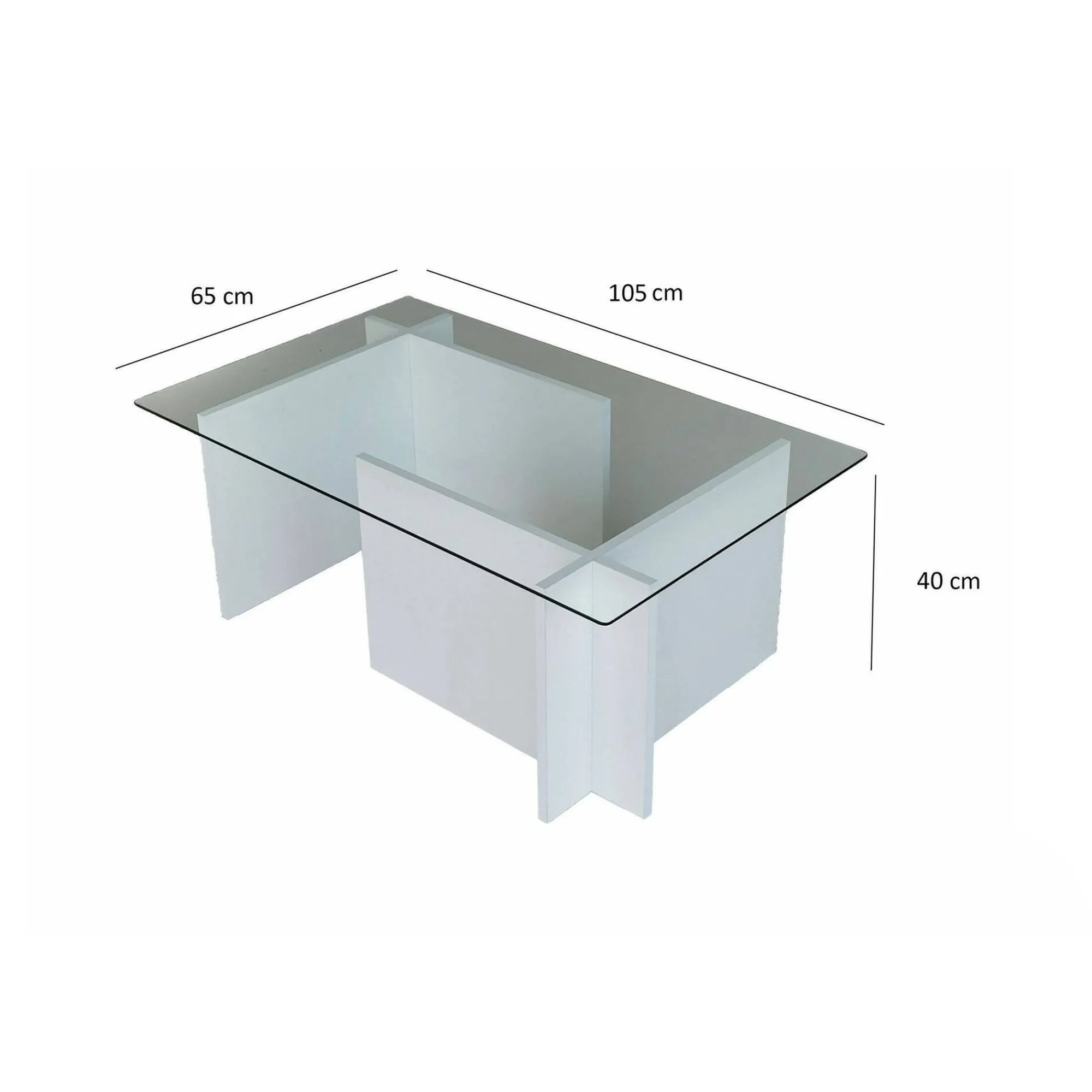 Tavolino da salotto Teti, 105x65h40 cm,<Dmora Discount