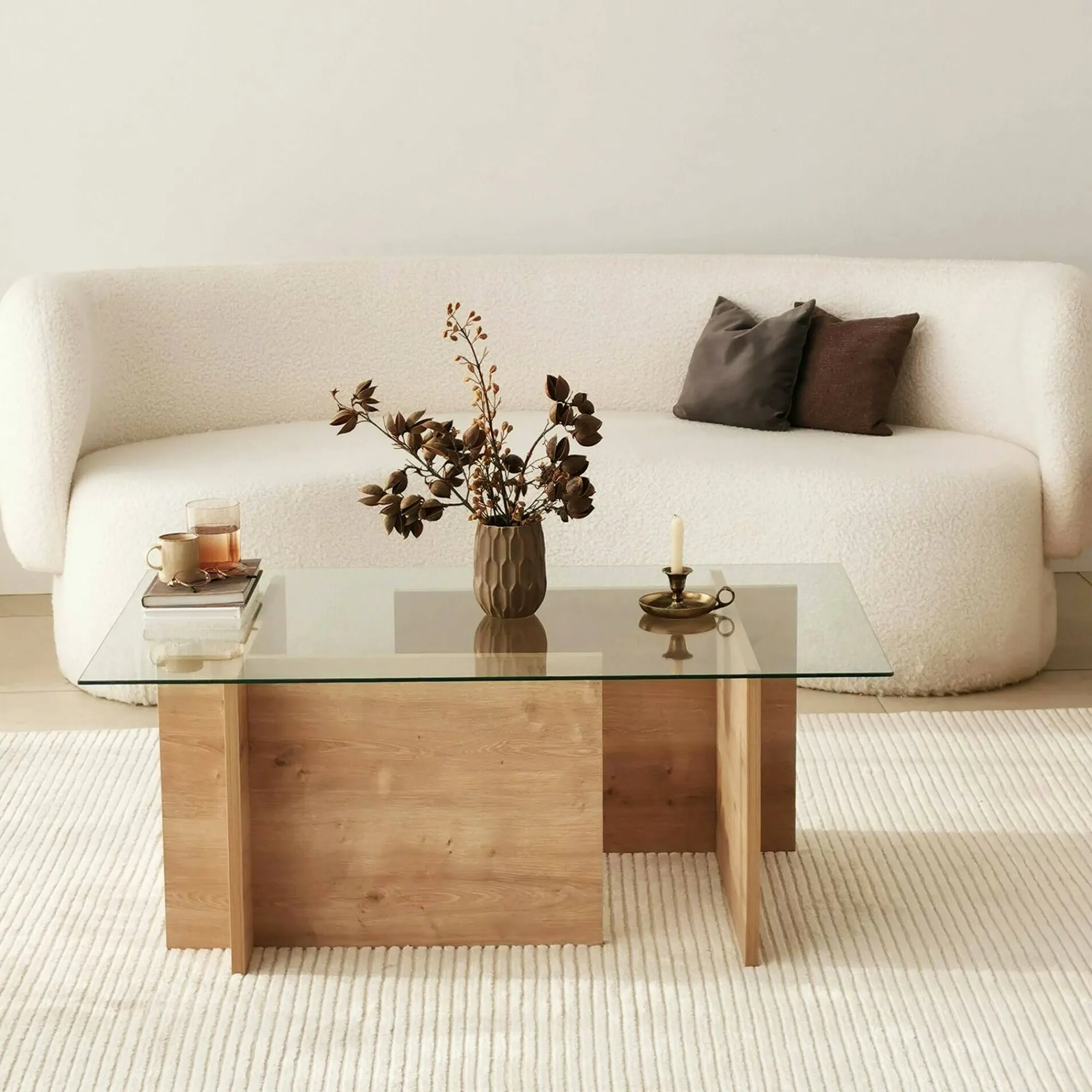 Tavolino da salotto Teti, 105x65h40 cm,<Dmora Hot