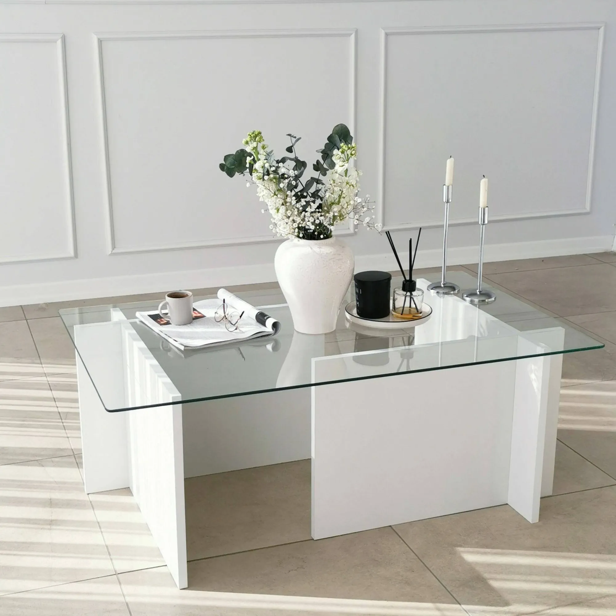 Tavolino da salotto Teti, 105x65h40 cm,<Dmora Discount