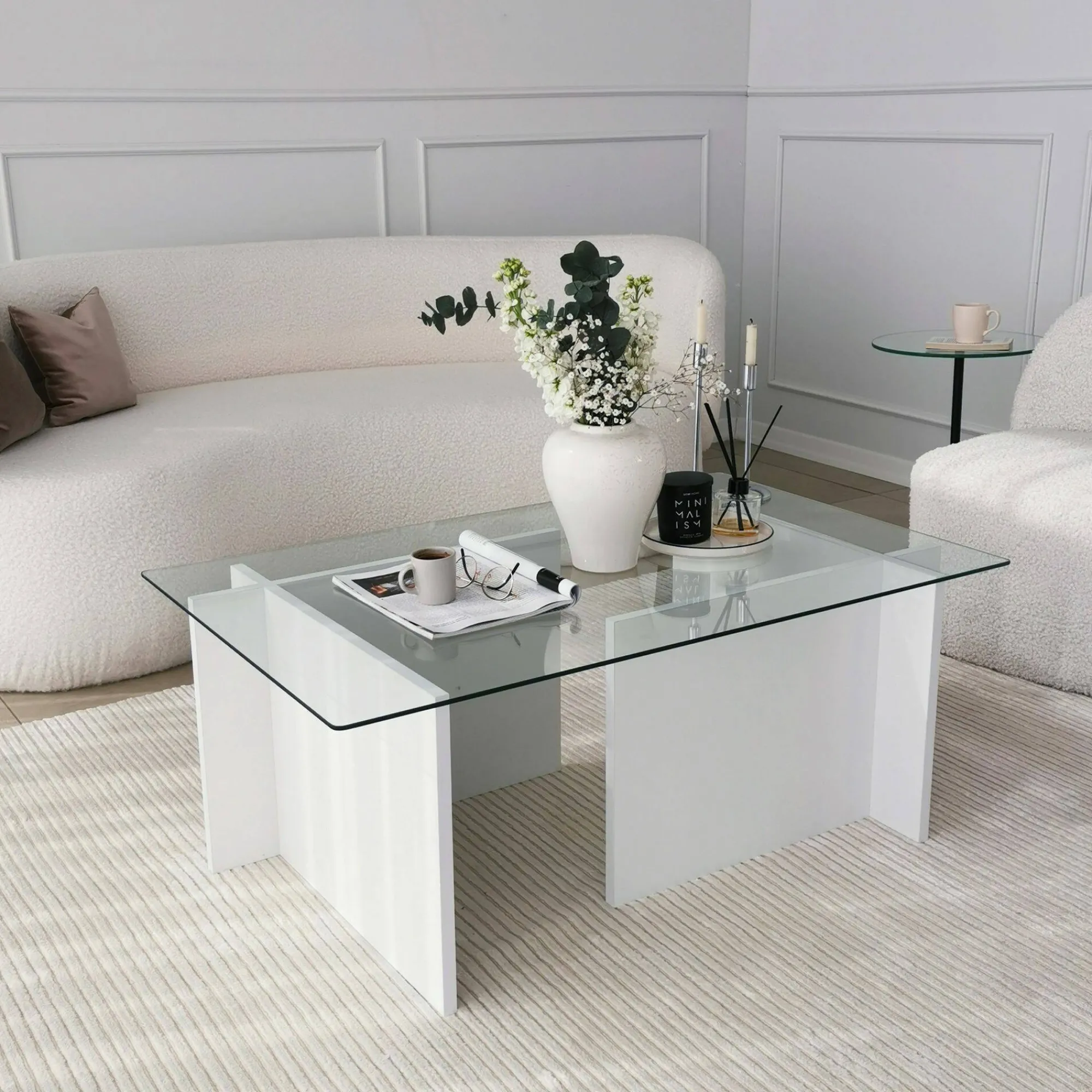 Tavolino da salotto Teti, 105x65h40 cm,<Dmora Discount