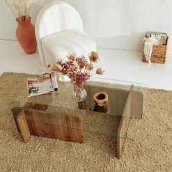 Tavolino da salotto Teti, 105x65h40 cm,<Dmora Clearance
