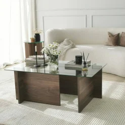 Tavolino da salotto Teti, 105x65h40 cm,<Dmora Cheap