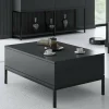 Tavolino da salotto Vespero, 90x60h40 cm, Antracite e Nero<Dmora Discount