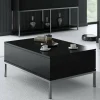 Tavolino da salotto Vespero, 90x60h40 cm, Nero e Argento<Dmora Flash Sale