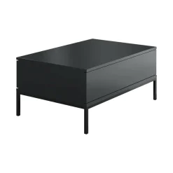 Tavolino da salotto Vespero, 90x60h40 cm, Antracite e Nero<Dmora Discount