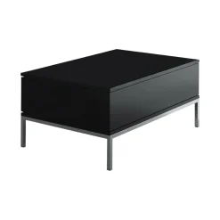 Tavolino da salotto Vespero, 90x60h40 cm, Nero e Argento<Dmora Flash Sale
