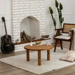 Tavolino da salotto Victorien, 70x70h40 cm,<Dmora Cheap