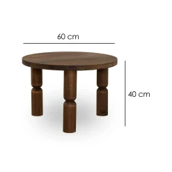 Tavolino da salotto Victorine, 60x60h40 cm,<Dmora Online
