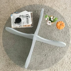 Tavolino da salotto Willow, 90x90h30 cm,<Dmora New