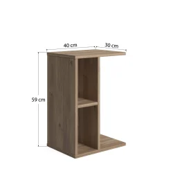Tavolino moderno verticale, cm 40 x 30 x 59, colore<Dmora Cheap