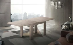 Tavolo allungabile Airin, cm 90x90h75, Olmo perla<Dmora Clearance