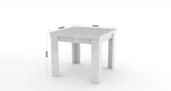 Tavolo allungabile Airin, cm 90x90h75,<Dmora Store