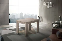 Tavolo allungabile Airin, cm 90x90h75, Olmo perla<Dmora Clearance
