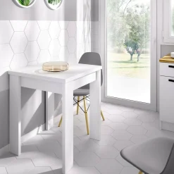 Tavolo allungabile Alamaro, 79/134x67h79 cm,<Dmora Cheap