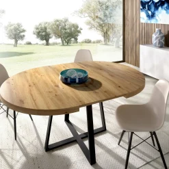 Tavolo allungabile Andia, 110/158x110h77 cm,<Dmora Outlet