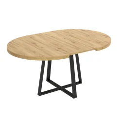Tavolo allungabile Andia, 110/158x110h77 cm,<Dmora Outlet