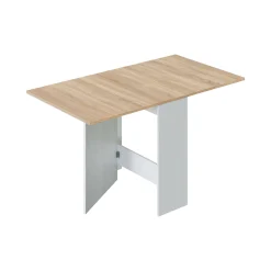 Tavolo allungabile Arid, 31x77h78 cm, Bianco e Rovere<Dmora Hot