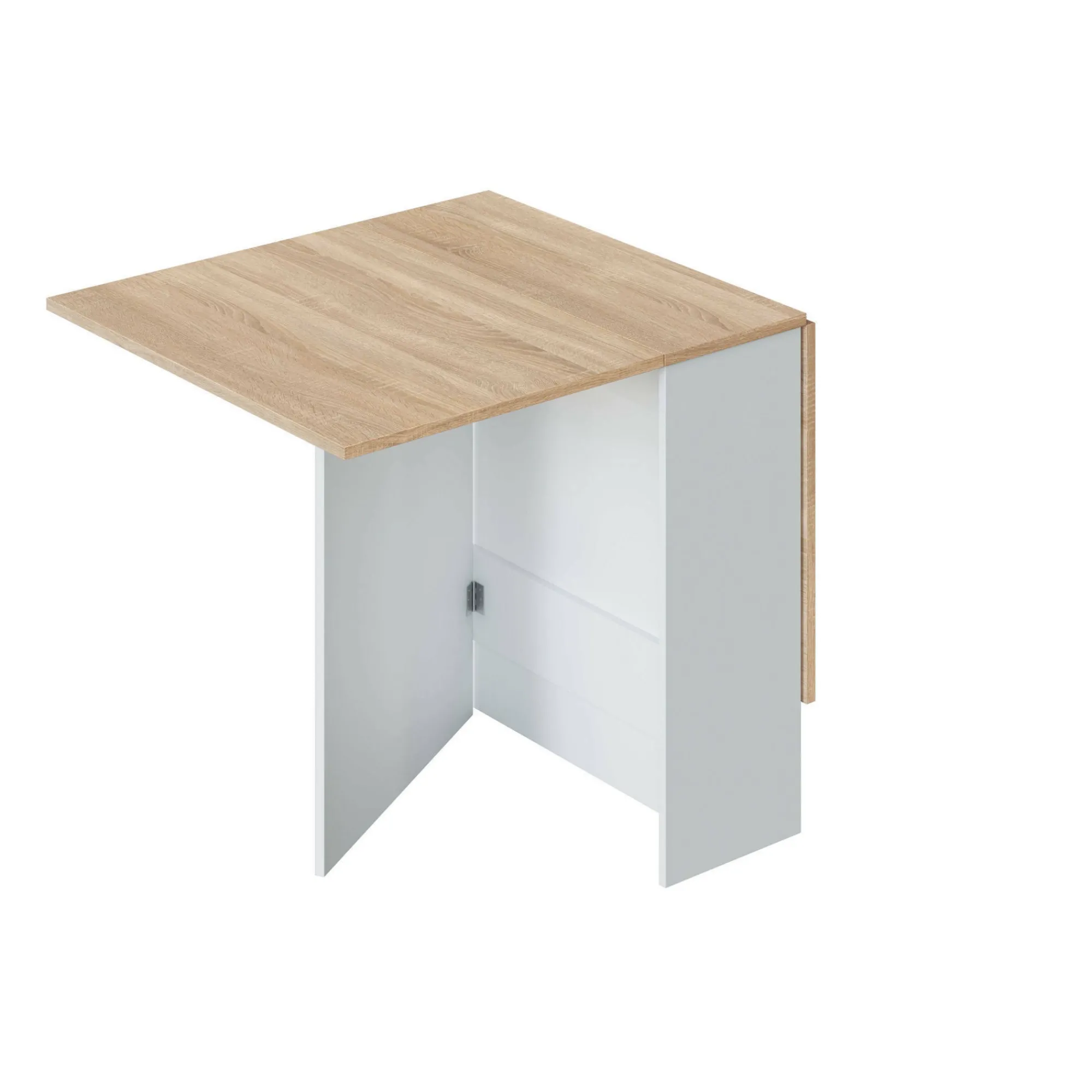 Tavolo allungabile Arid, 31x77h78 cm, Bianco e Rovere<Dmora Hot