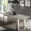 Tavolo allungabile Arizon, cm 140/190x90h75, Marmo<Dmora New