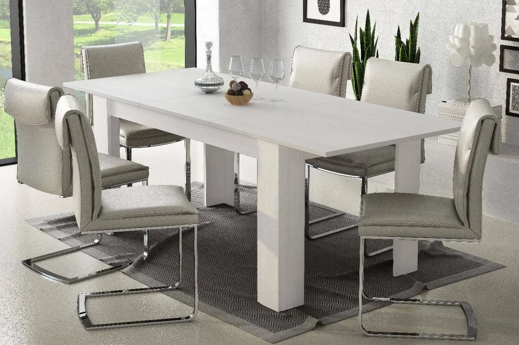Tavolo allungabile Artino, 160/220x88h75 cm,<Dmora Sale