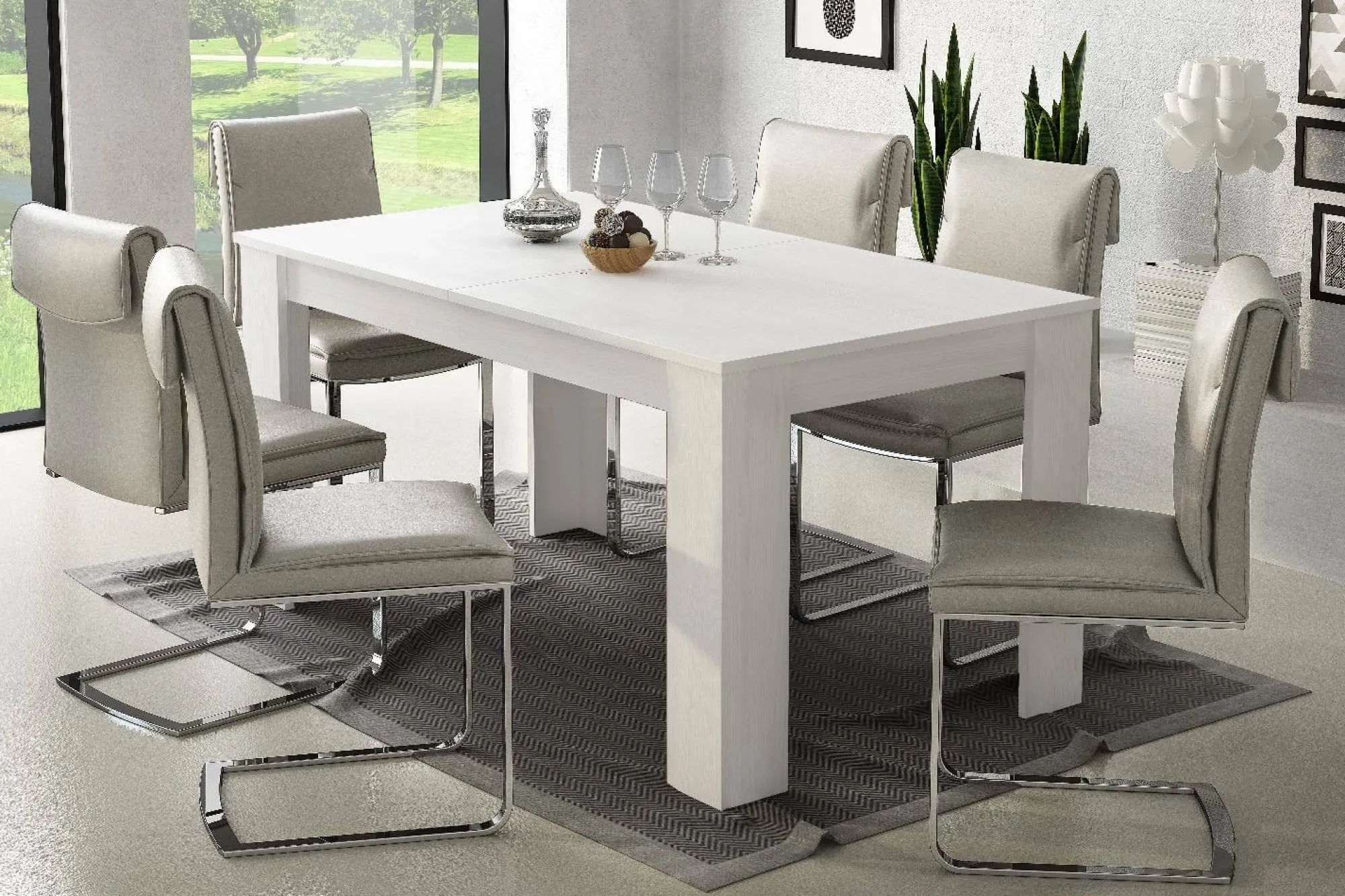 Tavolo allungabile Artino, 160/220x88h75 cm,<Dmora Sale
