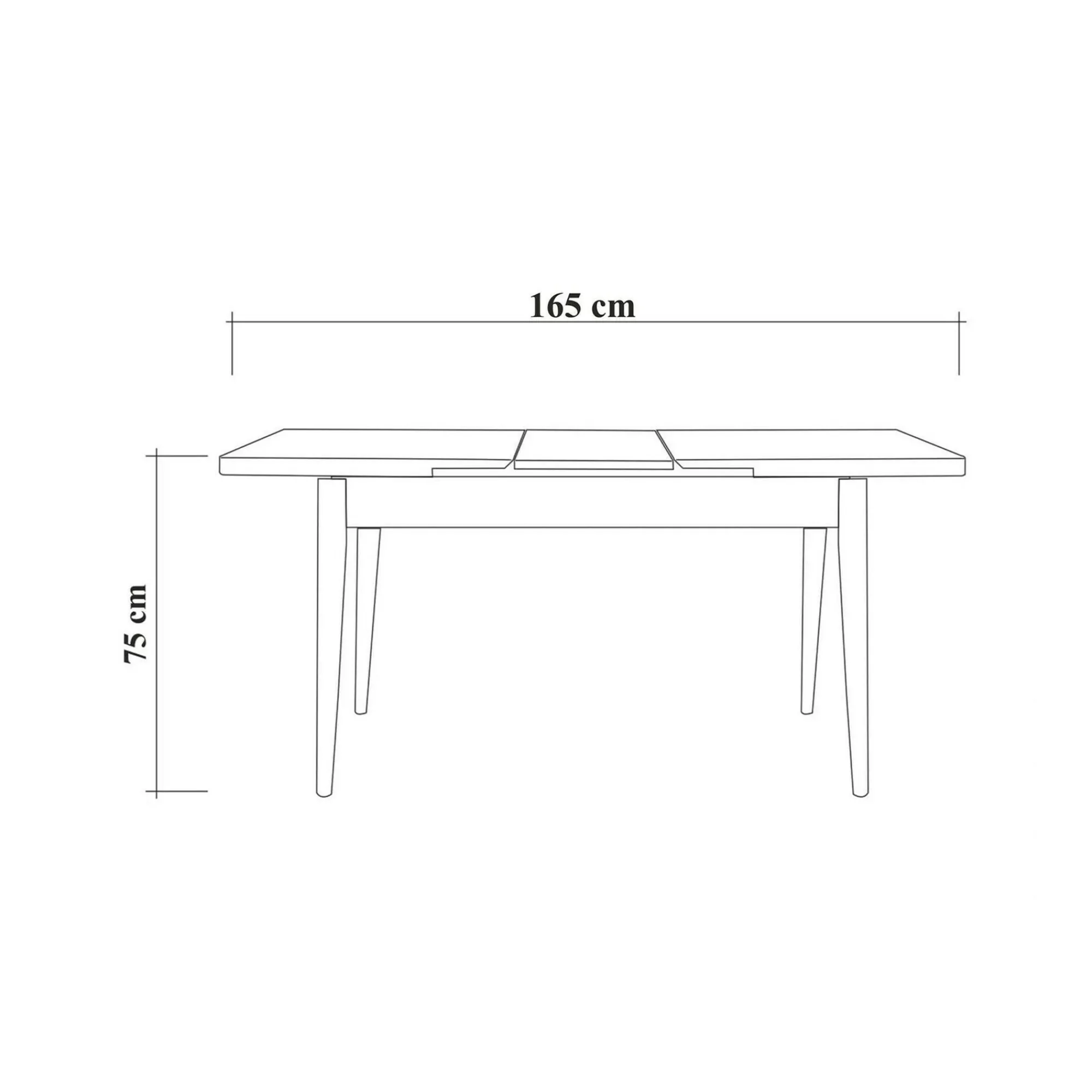 Tavolo allungabile Dorotea, 130x80h77 cm,<Dmora New