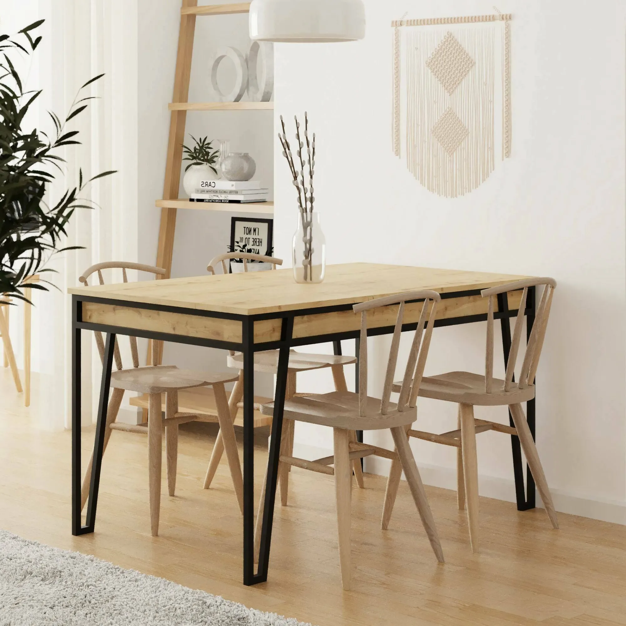 Tavolo allungabile Dpietruzz, 170x80 h76 cm,<Dmora Hot